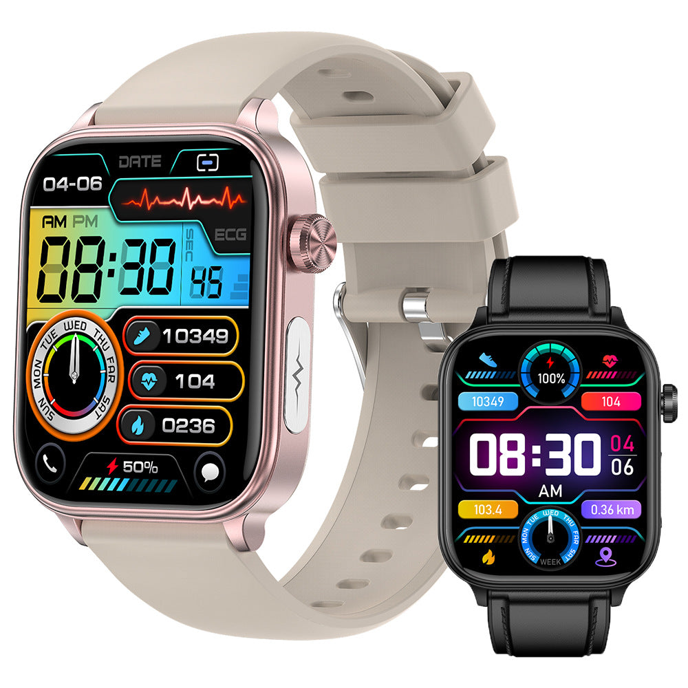 ET570 Smart Watch with Bluetooth Call, ECG Function, Non-invasive Blood Glucose, and True Blood Oxygen Monitoring