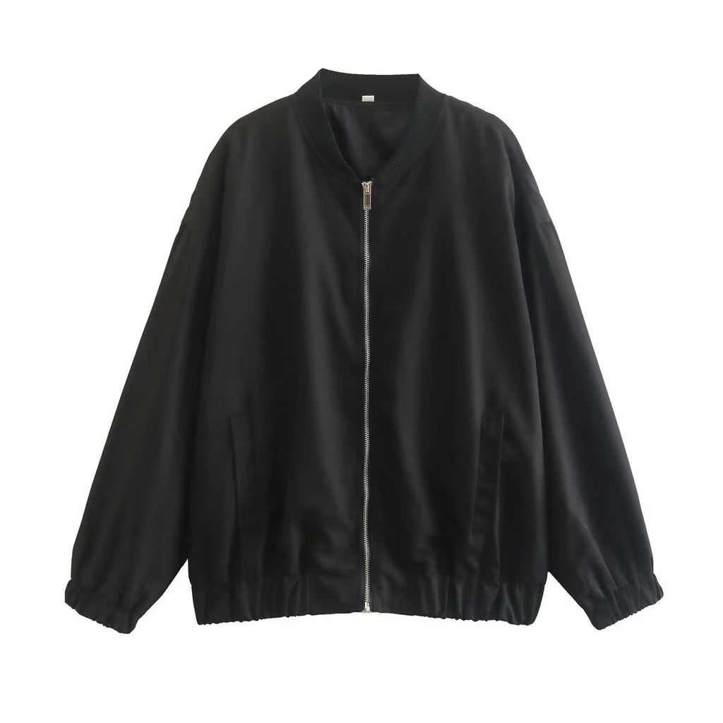 Spring and Autumn women's clothing new loose airplane jacket casual jacket top for women